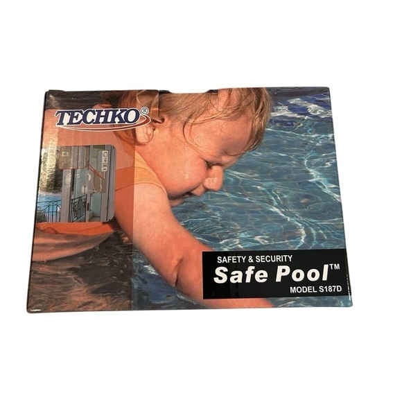 TECHKO S187D Pool Door Alarm - Safe Pool Area Entry Detector - New In Box - Picture 2 of 10